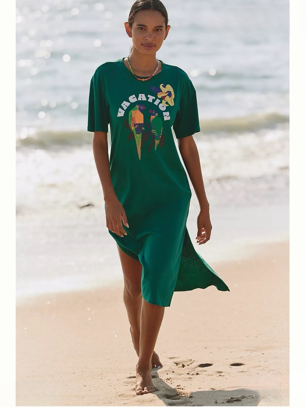 Celandine x Claire Colin Crew-Neck T-Shirt Midi Dress Anthropologie